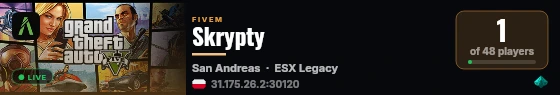 Skrypty live status badge