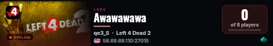Awawawawa live status badge