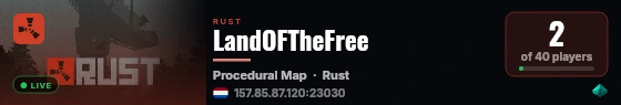 LandOFTheFree live status badge