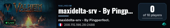 maxidelta-srv - By Pingperfect.com live status badge