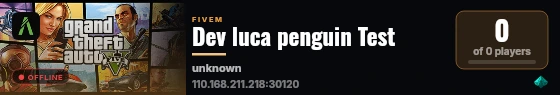 Dev luca penguin Test live status badge
