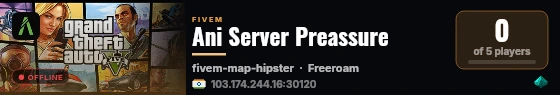 Ani Server Preassure live status badge