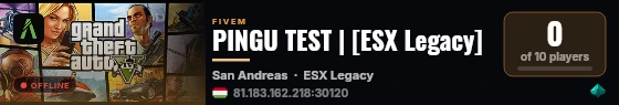 PINGU TEST | [ESX Legacy] live status badge