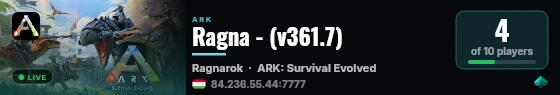 Ragna - (v361.7) live status badge
