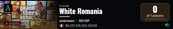 White Romania  live status badge