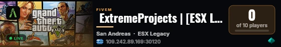  ExtremeProjects | [ESX Legacy] live status badge