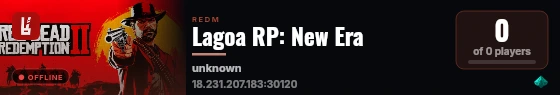 Lagoa RP: New Era live status badge