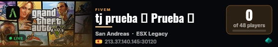 tj prueba ➜ Prueba 🚫 live status badge