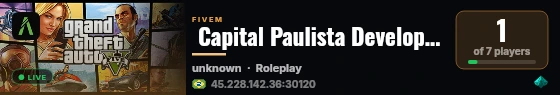  Capital Paulista Developer live status badge