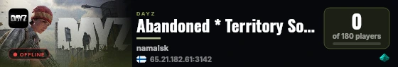Abandoned * Territory Solo Max | PVP / Boosted / No Trader #2 live status badge