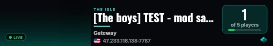 [The boys] TEST - mod sandbox live status badge