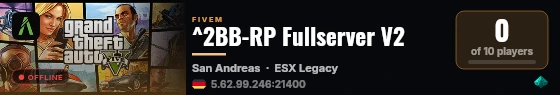 ^2BB-RP Fullserver V2 live status badge