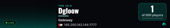 Dgloow live status badge