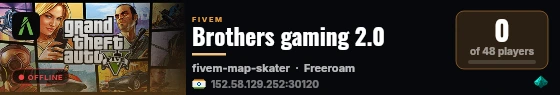 Brothers gaming 2.0 live status badge