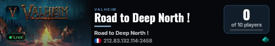 Road to Deep North ! live status badge