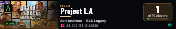 Project L.A live status badge