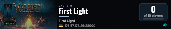 First Light live status badge