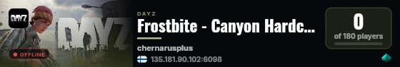 Frostbite - Canyon Hardcore Survival Guns++ X10 Loot Trader #3 live status badge