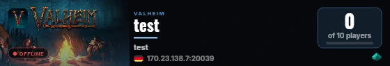 test live status badge