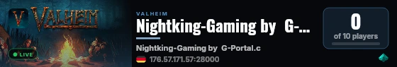 Nightking-Gaming by  G-Portal.com live status badge