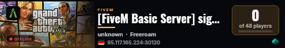[FiveM Basic Server] sigmas live status badge