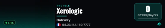 Xerologic live status badge