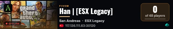 Han | [ESX Legacy] live status badge