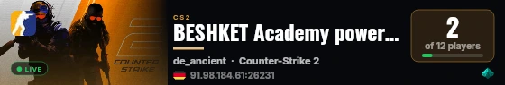 BESHKET Academy powered by PRACC.COM live status badge