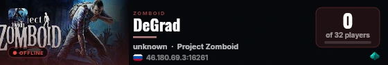 DeGrad live status badge
