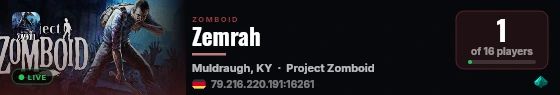 Zemrah live status badge
