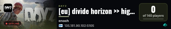 [eu] divide horizon >> high fps >> survival >> pve >> cherno live status badge