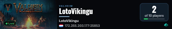LotoVikingu live status badge