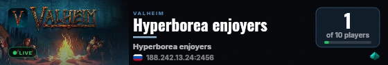 Hyperborea enjoyers live status badge