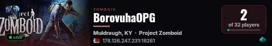 BorovuhaOPG live status badge