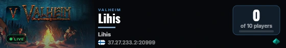 Lihis live status badge