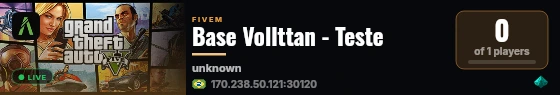 Base Vollttan - Teste live status badge