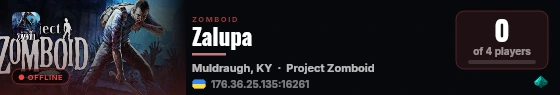 Zalupa live status badge