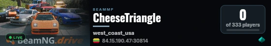 CheeseTriangle live status badge