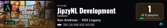 JipzyNL Development live status badge