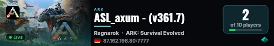 ASL_axum - (v361.7) live status badge