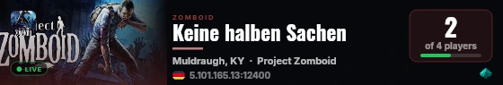 Keine halben Sachen live status badge