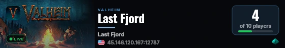 Last Fjord live status badge