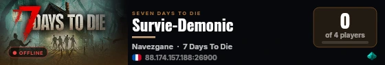 Survie-Demonic live status badge