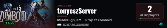 tonyeszServer live status badge