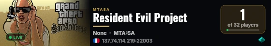 Resident Evil Project live status badge
