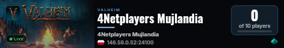 4Netplayers Mujlandia live status badge