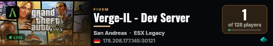 Verge-IL - Dev Server live status badge