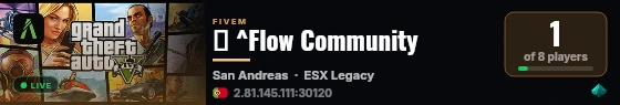 👑 ^Flow Community live status badge