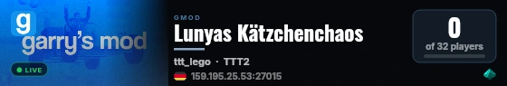 Lunyas Kätzchenchaos live status badge