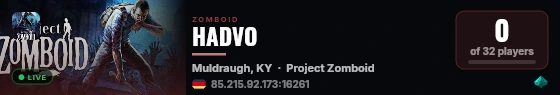 HADVO live status badge